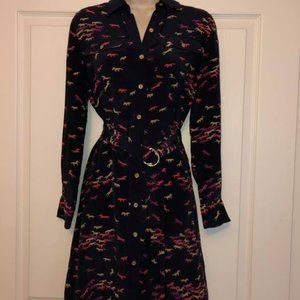 C. Wonder Navy Silk Dress